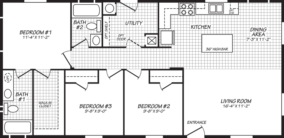 The grace (24483p) floor plan home features