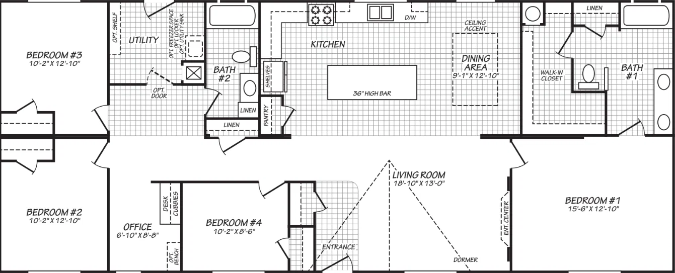 Prestige series / 28664e the rapids floor plan home features