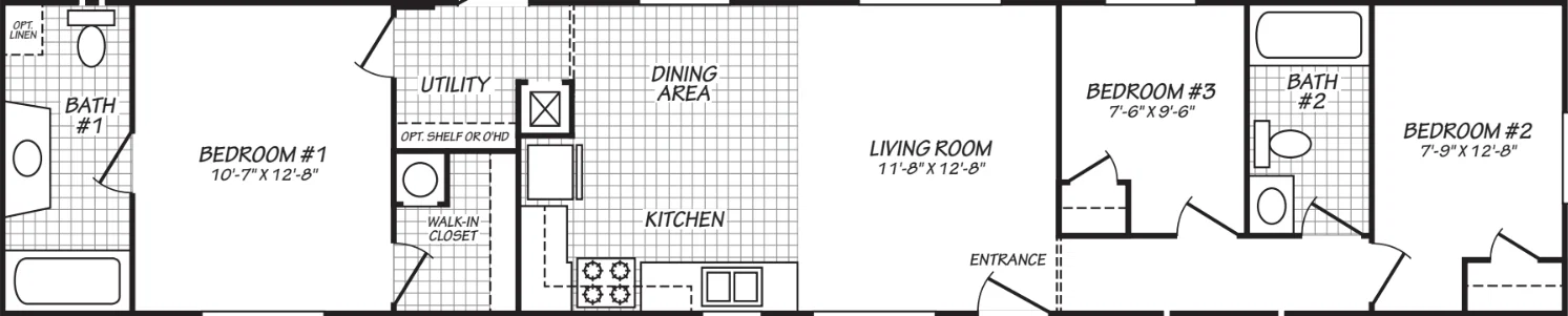 The legacy (14663b) floor plan home features